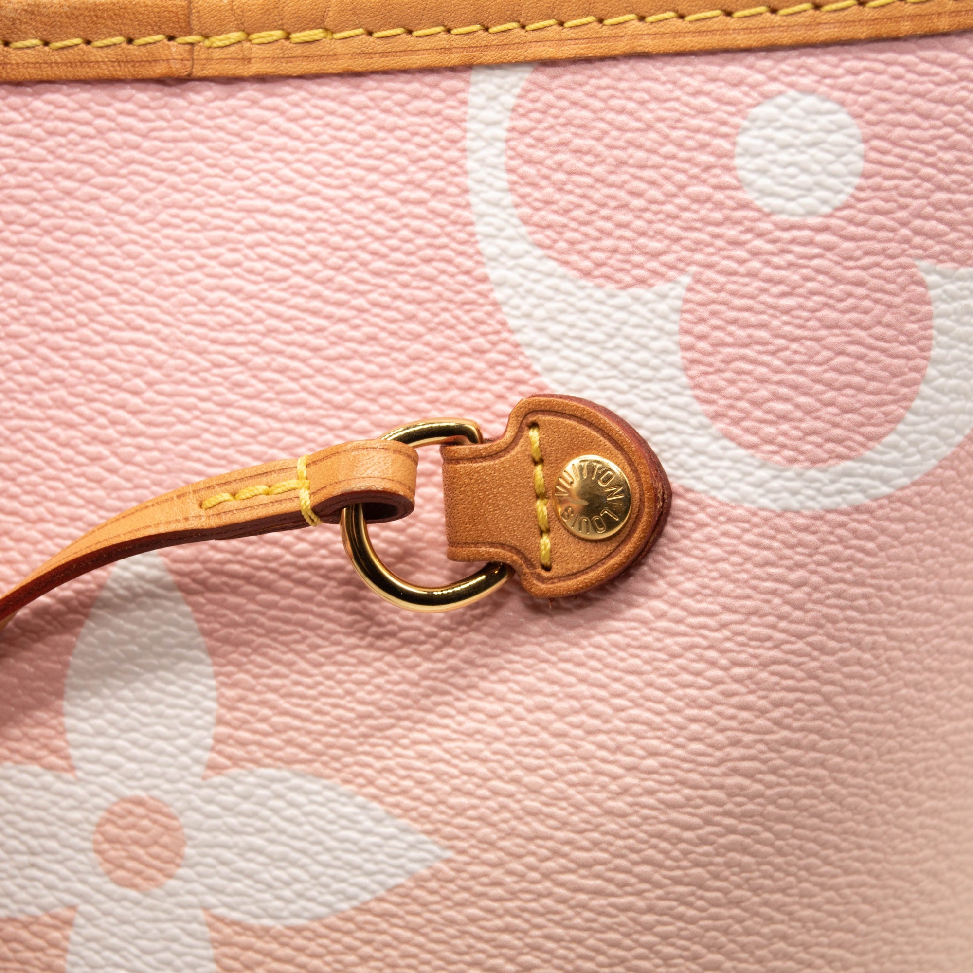 Louis Vuitton Monogram Giant By The Pool Neverfull MM Light Pink Tote