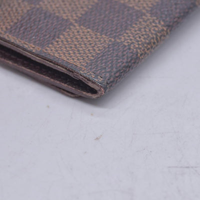 $345 LOUIS VUITTON Damier Ebene 4 Key Holder Brown CONSIGNMENT 10021597