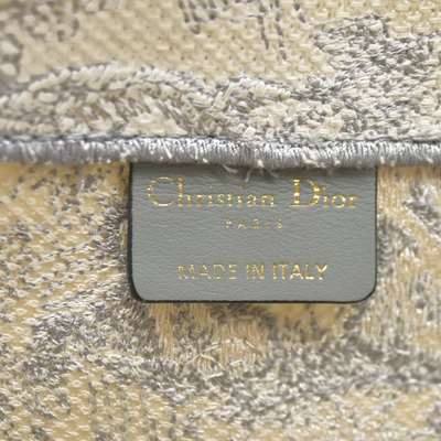 $3350 CHRISTIAN DIOR Canvas Embroidered Medium Dioriviera Toile De Jouy Book Tote Gray CONSIGNMENT