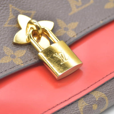 Louis Vuitton Monogram Flower Lock Long Wallet Coquelicot CA2108 CONSIGNMENT