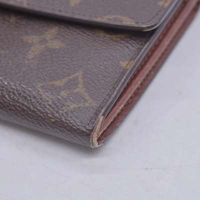 $720 2002 LOUIS VUITTON Monogram Sarah Wallet CONSIGNMENT 10021631 TH0012