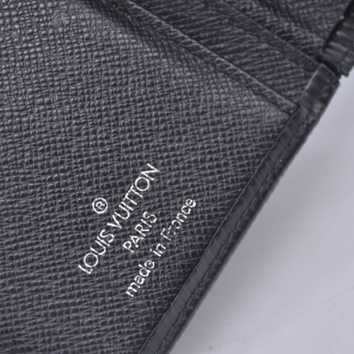 $730 2006 LOUIS VUITTON Epi Leather Black French Wallet CONSIGNMENT 10021623 MI0016