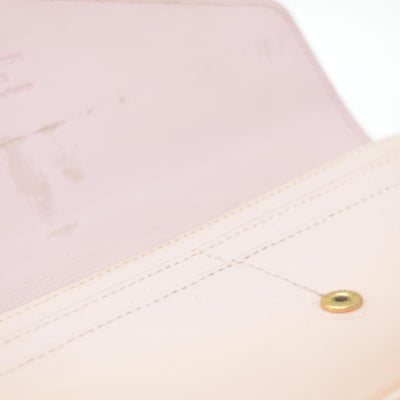 $840 Louis Vuitton Vernis Sarah Wallet Rose Poudre CONSIGNMENT TS0127