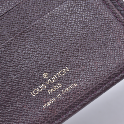 $360 1999 LOUIS VUITTON Taiga Leather Espresso Brown Wallet CONSIGNMENT 10021625 VI1919