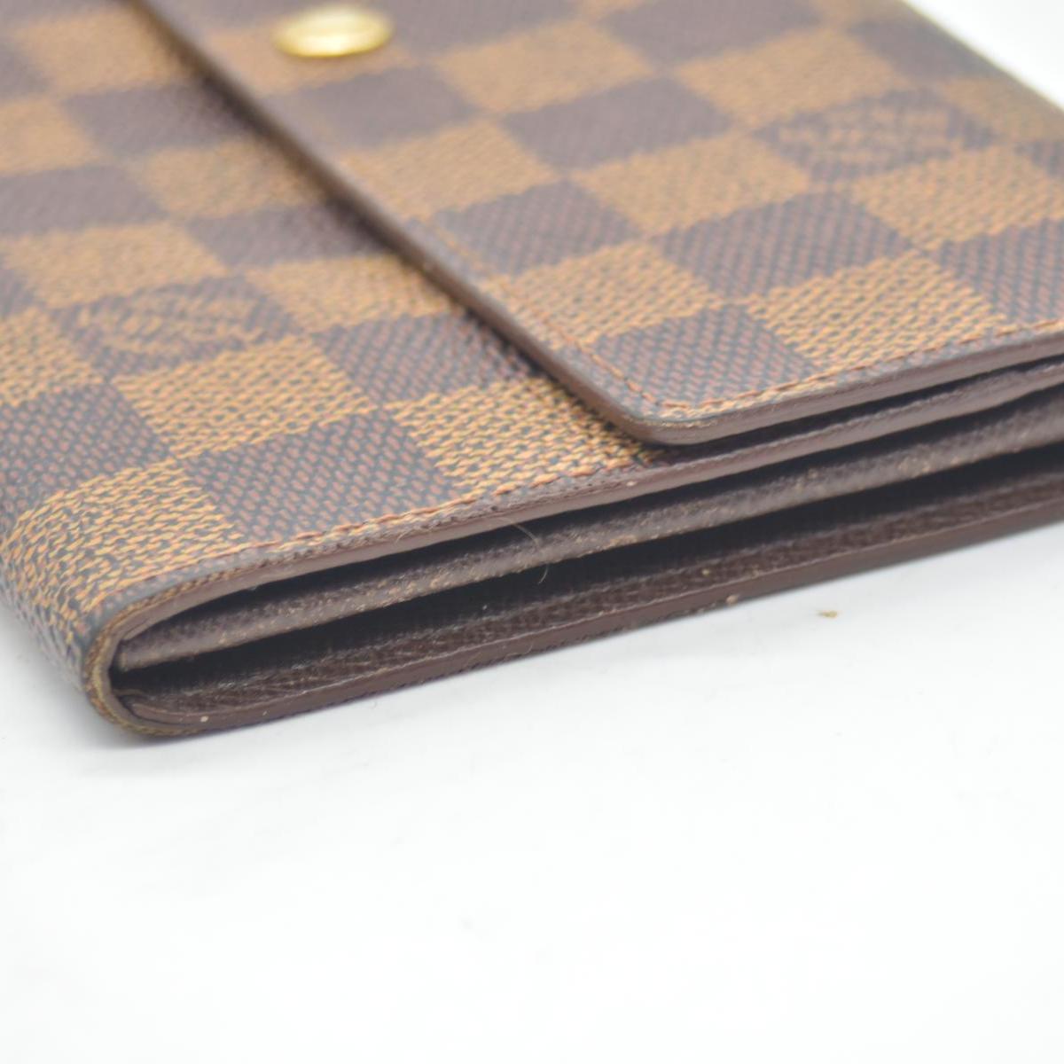$775 Louis Vuitton Damier Ebene Sarah Wallet CONSIGNMENT CA0942