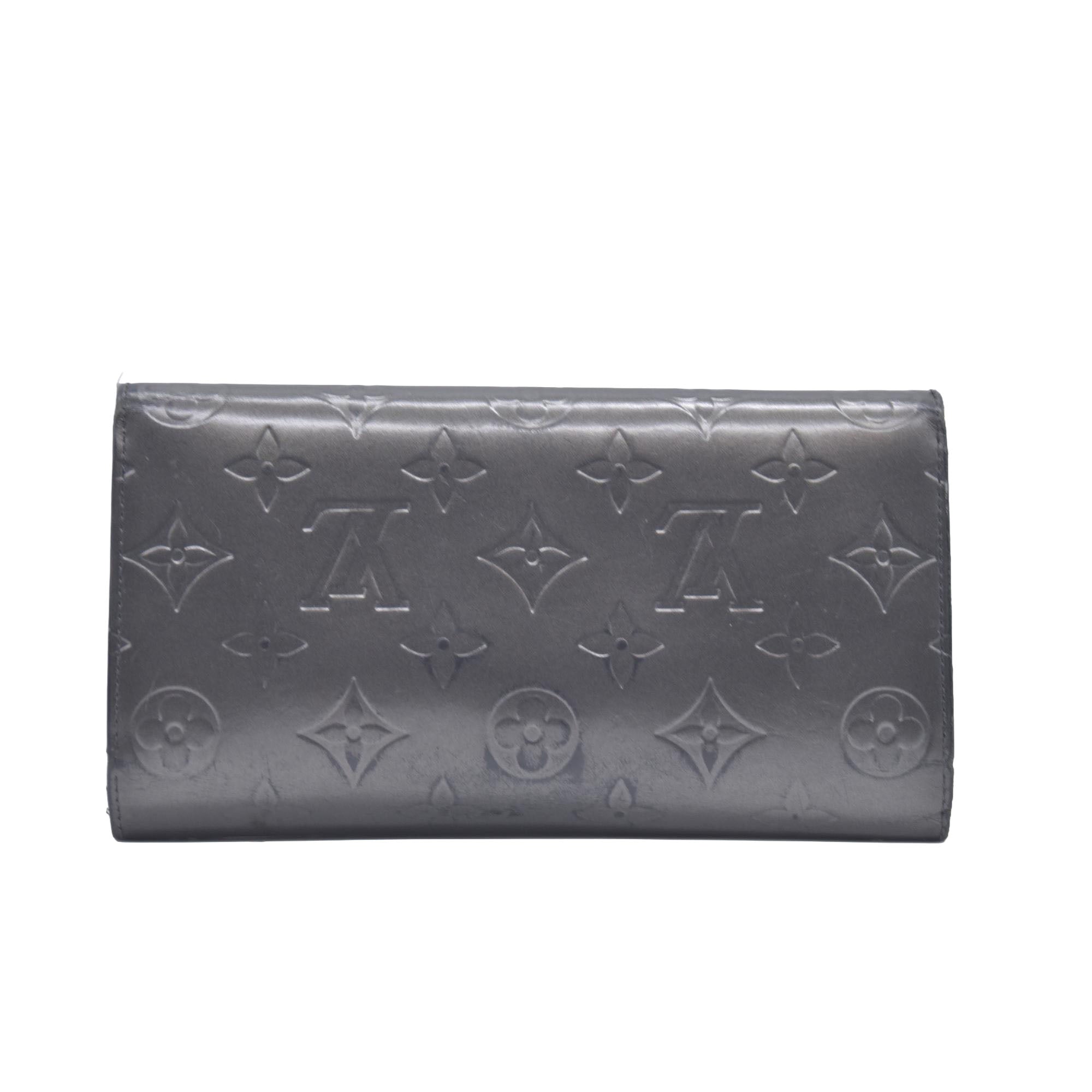 2005 Louis Vuitton Mat Monogram Porte Tresor International Grey TH0055 CONSIGNMENT 10020952