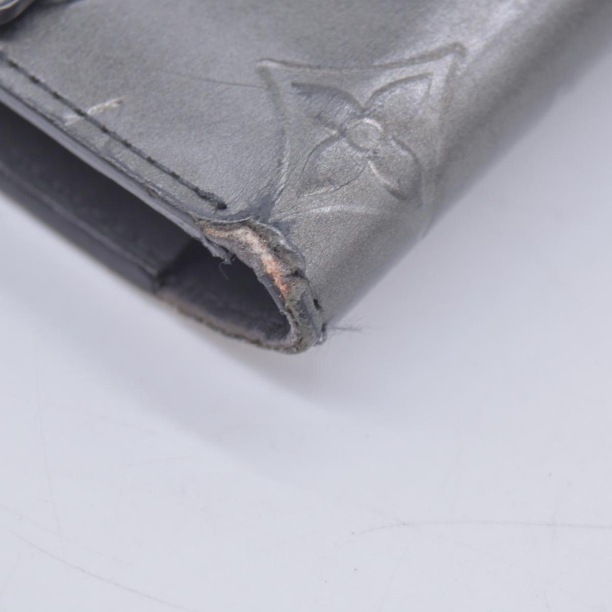 2005 Louis Vuitton Mat Monogram Porte Tresor International Grey TH0055 CONSIGNMENT 10020952