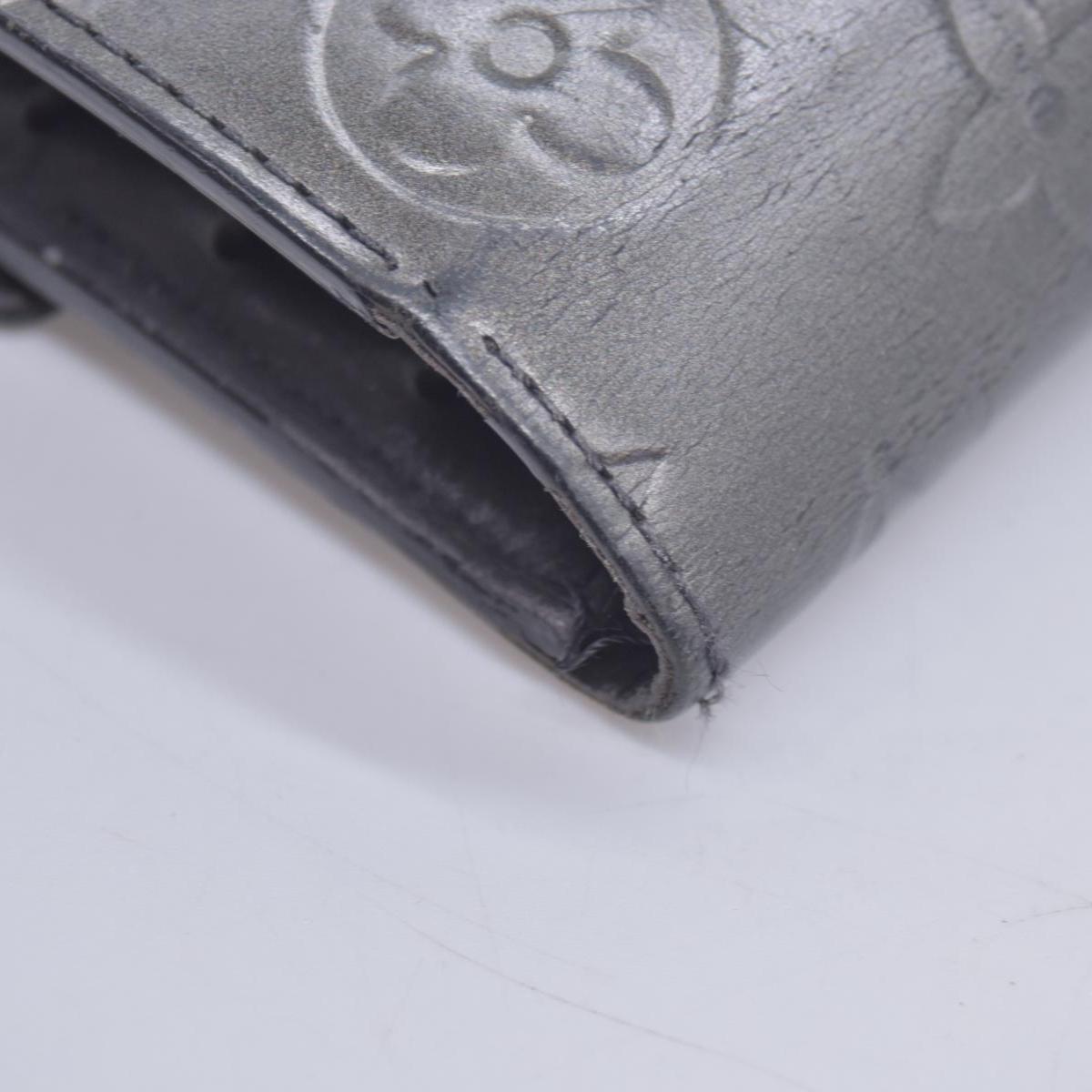 2005 Louis Vuitton Mat Monogram Porte Tresor International Grey TH0055 CONSIGNMENT 10020952