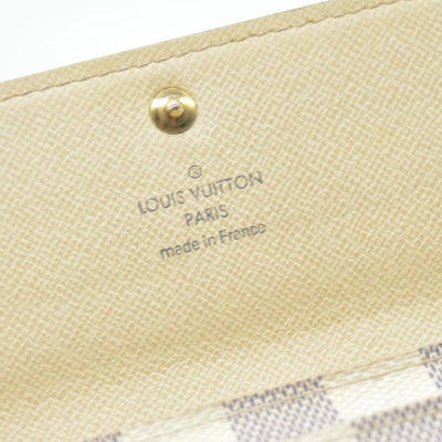 $775 2013 Louis Vuitton Damier Azur Sarah Wallet CONSIGNMENT MI4037