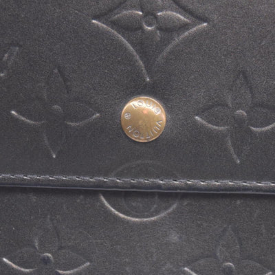 2005 Louis Vuitton Mat Monogram Porte Tresor International Grey TH0055 CONSIGNMENT 10020952