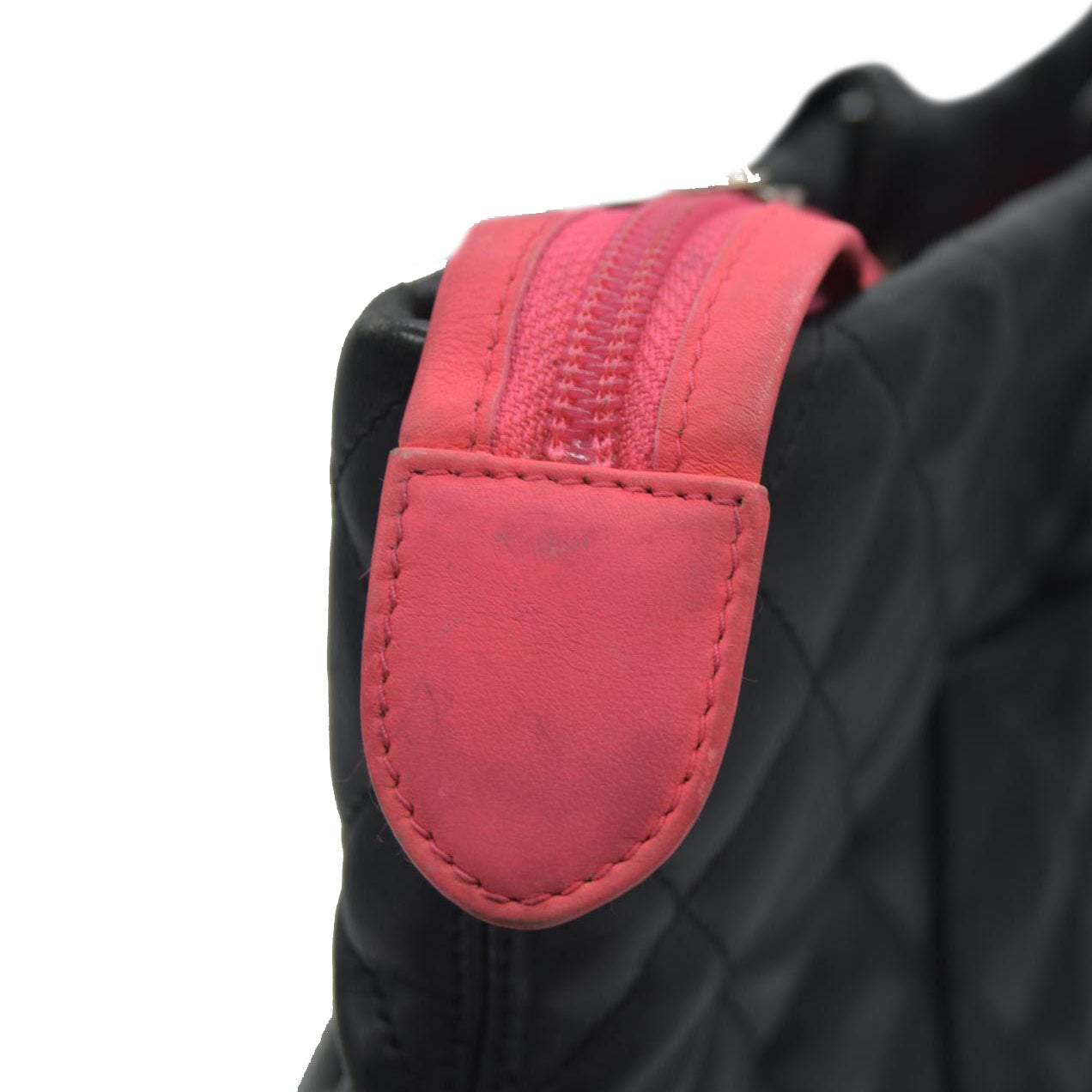 $2250 Chanel Tote Bag Cambon Line Black Lamb Skin 2870059