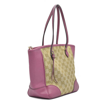 $1000 Gucci GG Canvas Bree Tote Pink Consignment