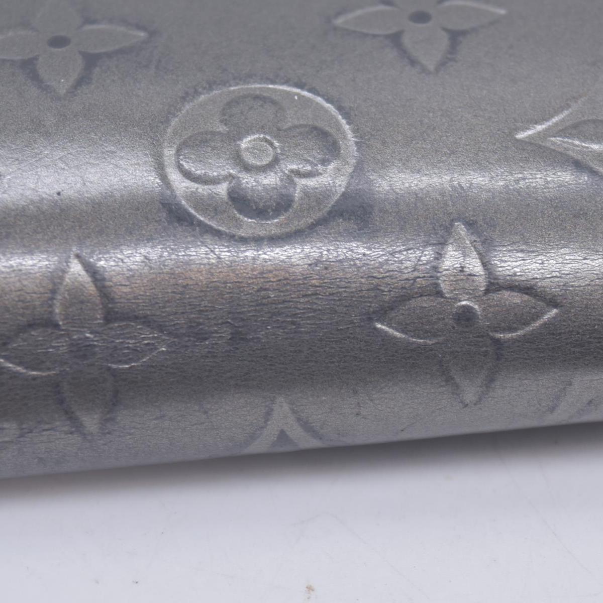 2005 Louis Vuitton Mat Monogram Porte Tresor International Grey TH0055 CONSIGNMENT 10020952