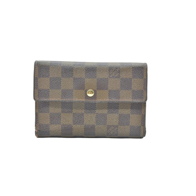 Louis Vuitton Porte Tresor Etui Papier Wallet Damier Ebene CONSIGNMENT