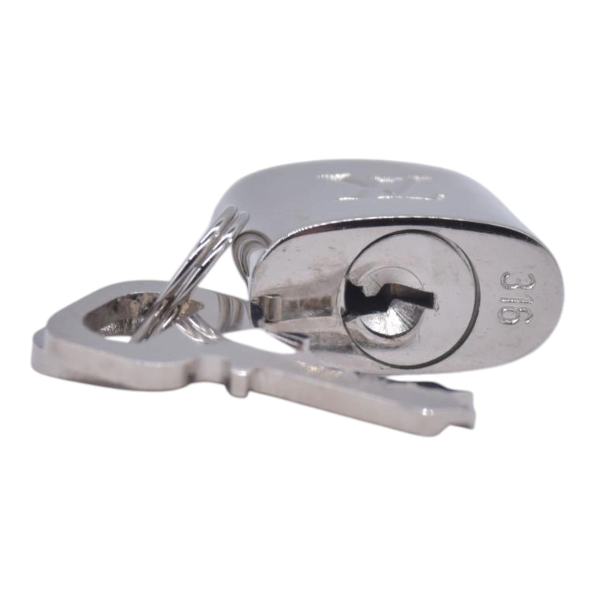 LOUIS VUITTON Silver Lock and Key #318 CONSIGNMENT 10021645