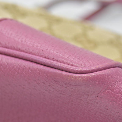 $1000 Gucci GG Canvas Bree Tote Pink Consignment