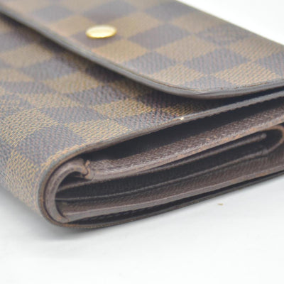 Louis Vuitton Porte Tresor Etui Papier Wallet Damier Ebene CONSIGNMENT