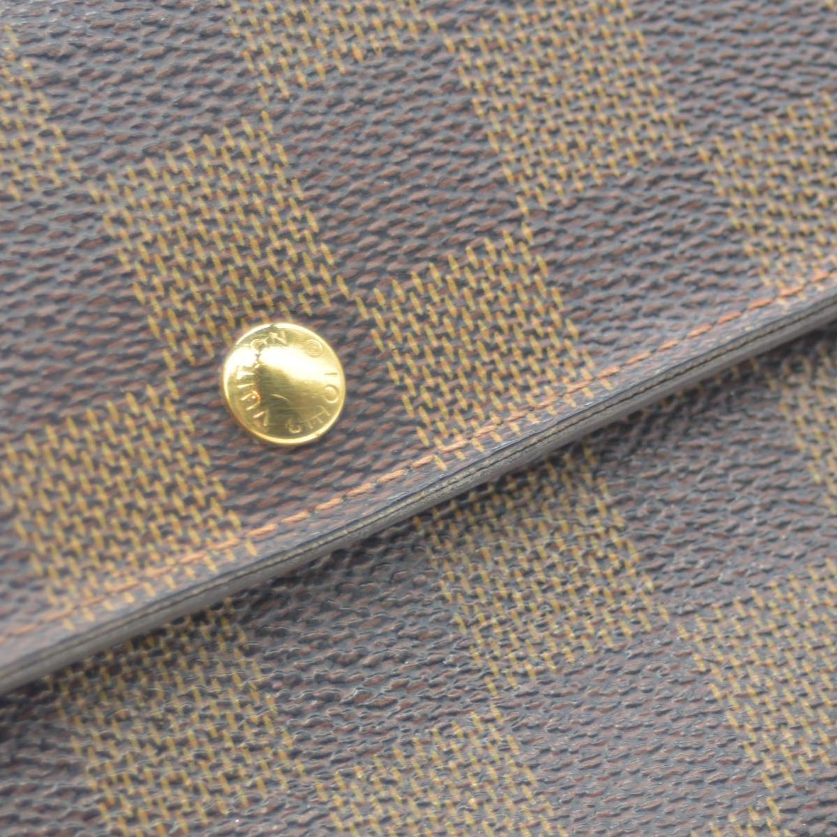 Louis Vuitton Porte Tresor Etui Papier Wallet Damier Ebene CONSIGNMENT