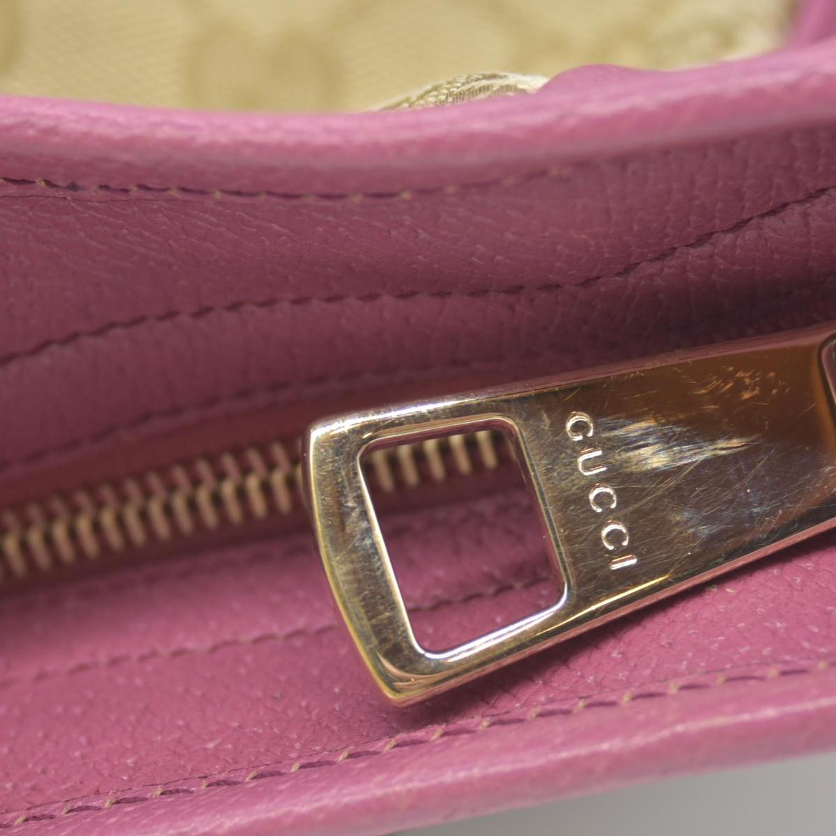 $1000 Gucci GG Canvas Bree Tote Pink Consignment