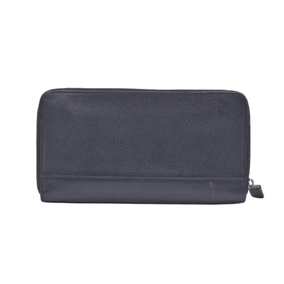 $600 Tiffany and co Large Zip Wallet in Black Leather CONSIGNMENT