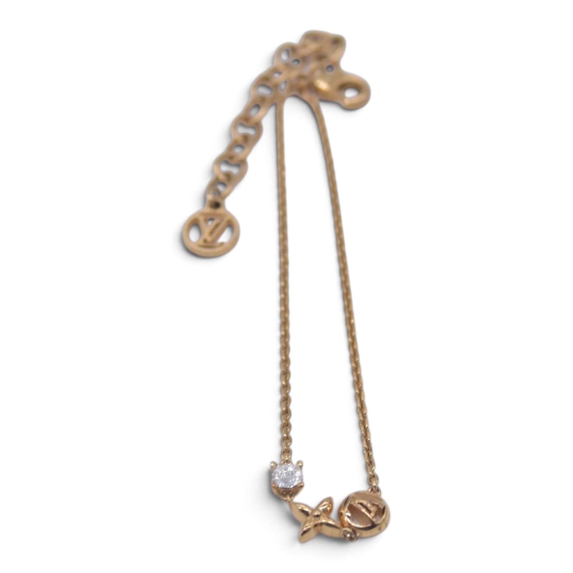 $520 LOUIS VUITTON Monogram Idylle Bracelet Gold CONSIGNMENT 10021648