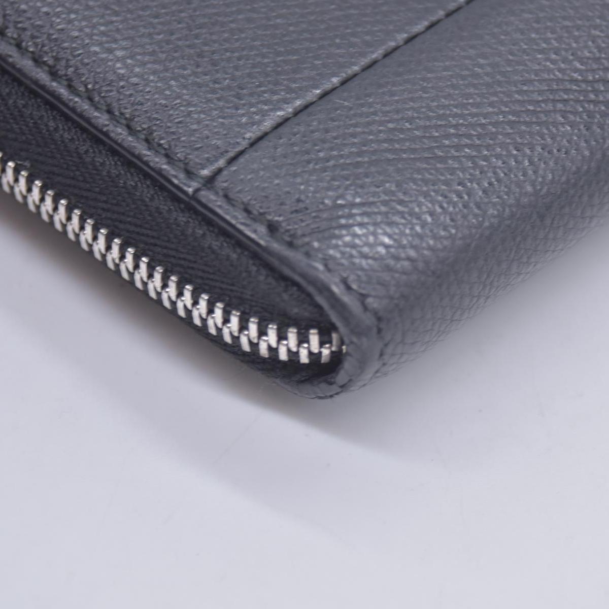 $600 Tiffany and co Large Zip Wallet in Black Leather CONSIGNMENT