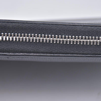 $600 Tiffany and co Large Zip Wallet in Black Leather CONSIGNMENT