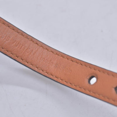$390 LOUIS VUITTON Essential V Monogram Leather Wrap Bracelet CONSIGNMENT 10021643