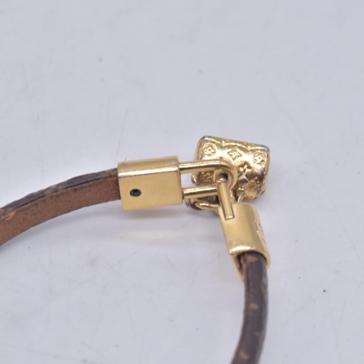 $380 LOUIS VUITTON Monogram Keepall Speedy Charm Bracelet Gold CONSIGNMENT 10021646