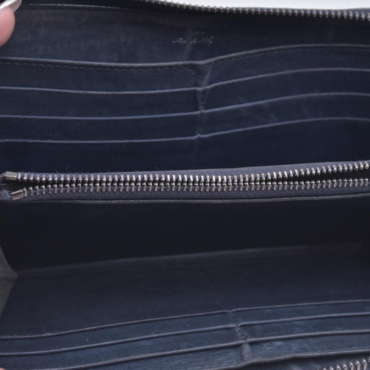 Jimmy Choo Star Zip Around Wallet Black CONSIGNMENT 10020937