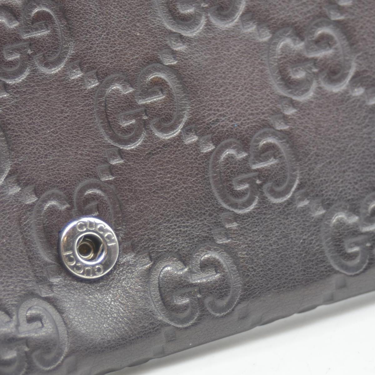 Gucci Guccissima Continental Flap Wallet Brown CONSIGNMENT