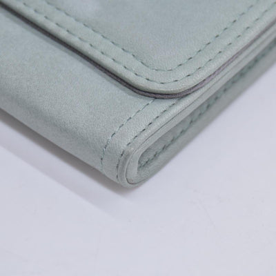 $295 2005 Chloe Bifold Teal Leather Wallet CONSIGNMENT 10020939