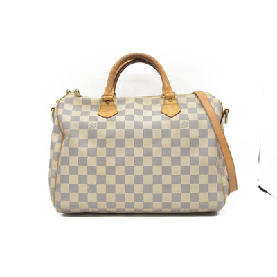 $1980 Louis Vuitton Damier Azur Speedy Bandouliere 30