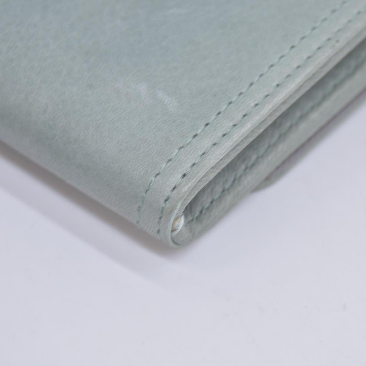 $295 2005 Chloe Bifold Teal Leather Wallet CONSIGNMENT 10020939