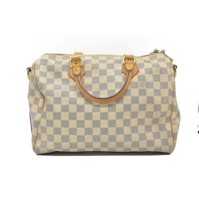 $1980 Louis Vuitton Damier Azur Speedy Bandouliere 30