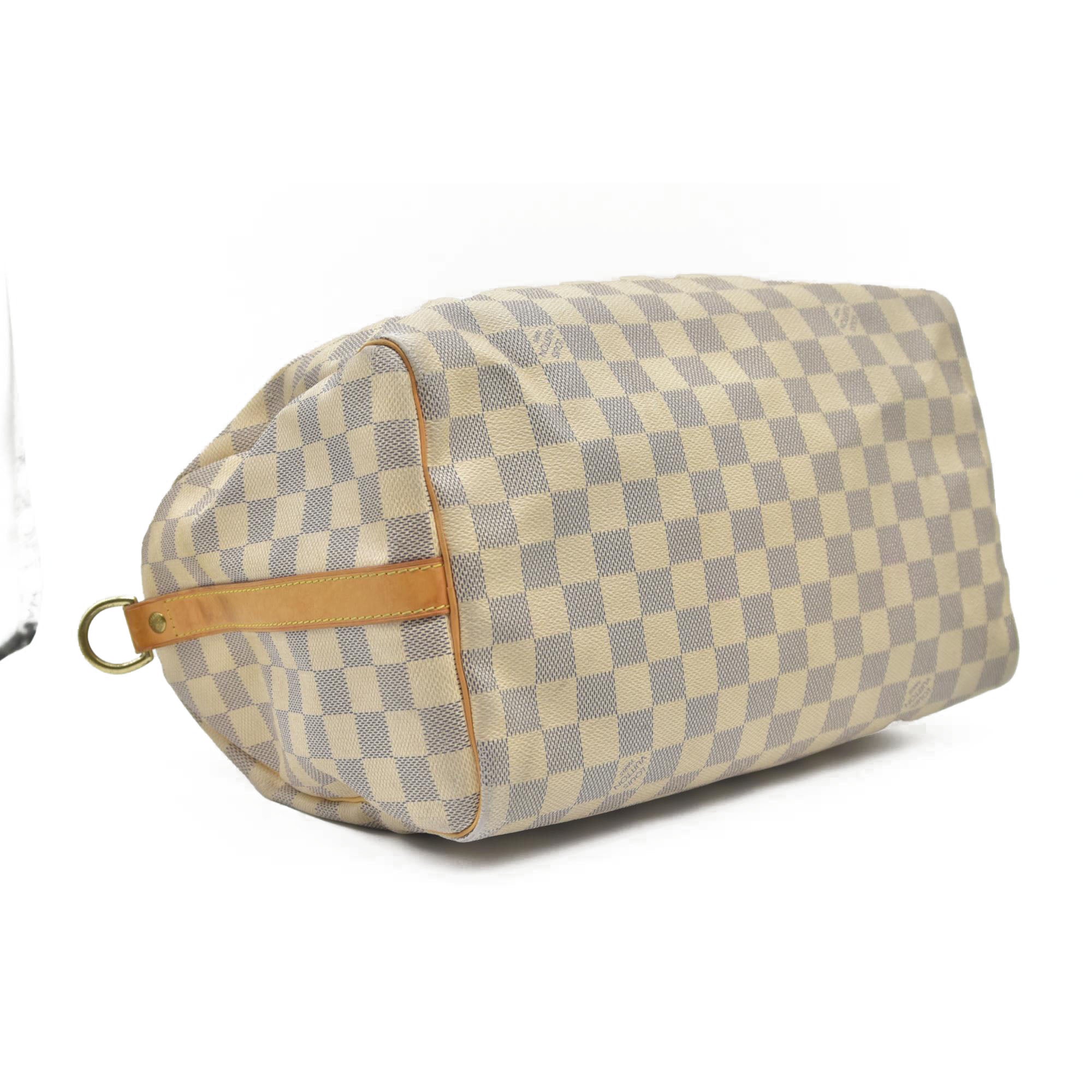 $1980 Louis Vuitton Damier Azur Speedy Bandouliere 30
