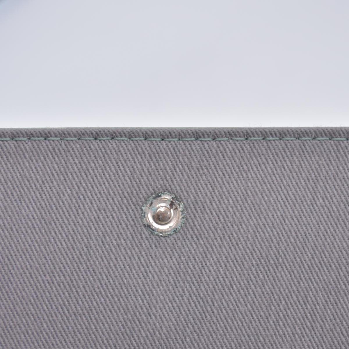 $295 2005 Chloe Bifold Teal Leather Wallet CONSIGNMENT 10020939