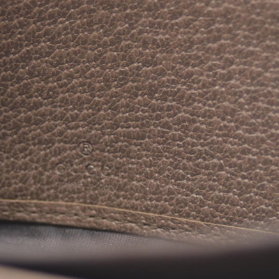 $770 Gucci GG Ophidia Zip Around Wallet Beige Brown Canvas CONSIGNMENT