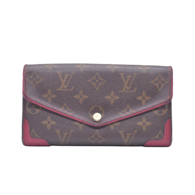 $825 2015 Louis Vuitton Monogram Sarah Retiro Wallet Cherry MI4185 CONSIGNMENT