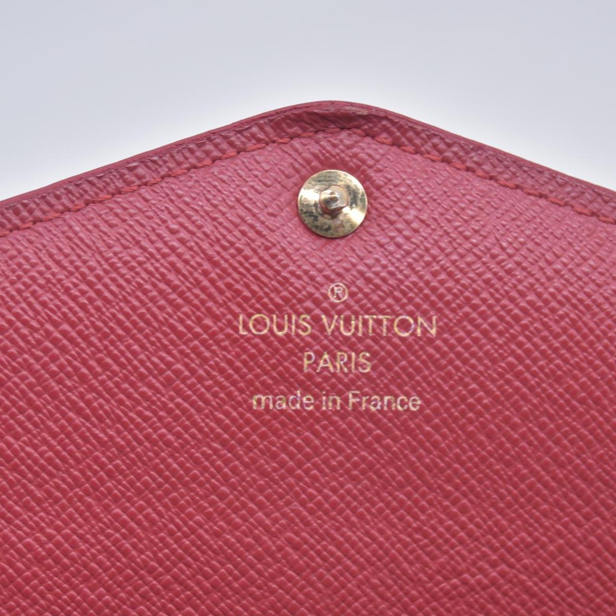 $825 2015 Louis Vuitton Monogram Sarah Retiro Wallet Cherry MI4185 CONSIGNMENT
