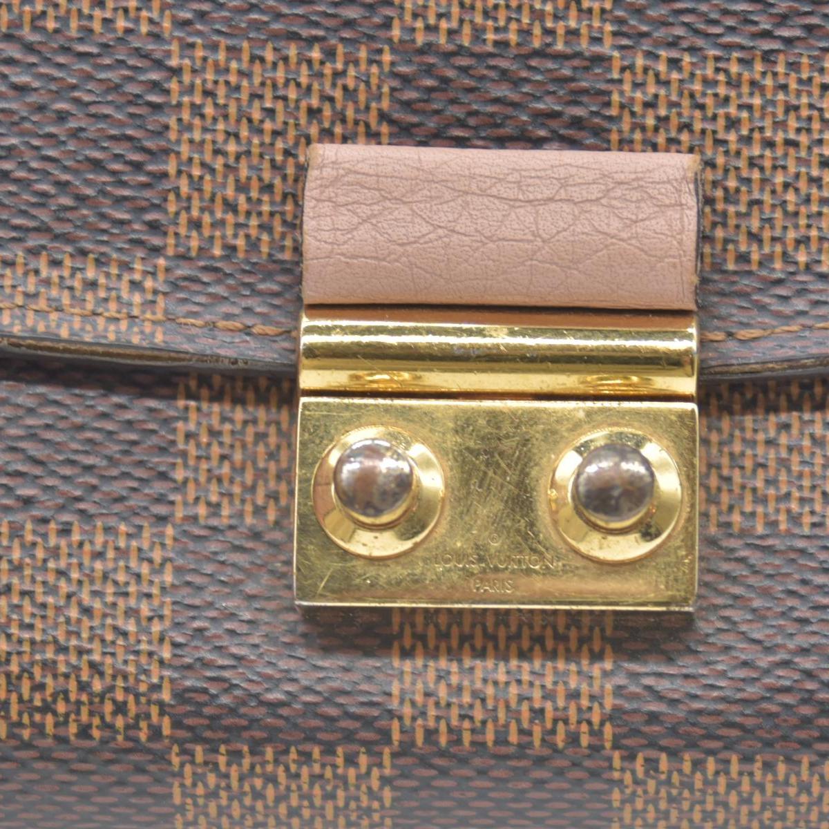 $1300 Louis Vuitton Damier Ebene Croisette Wallet on Chain