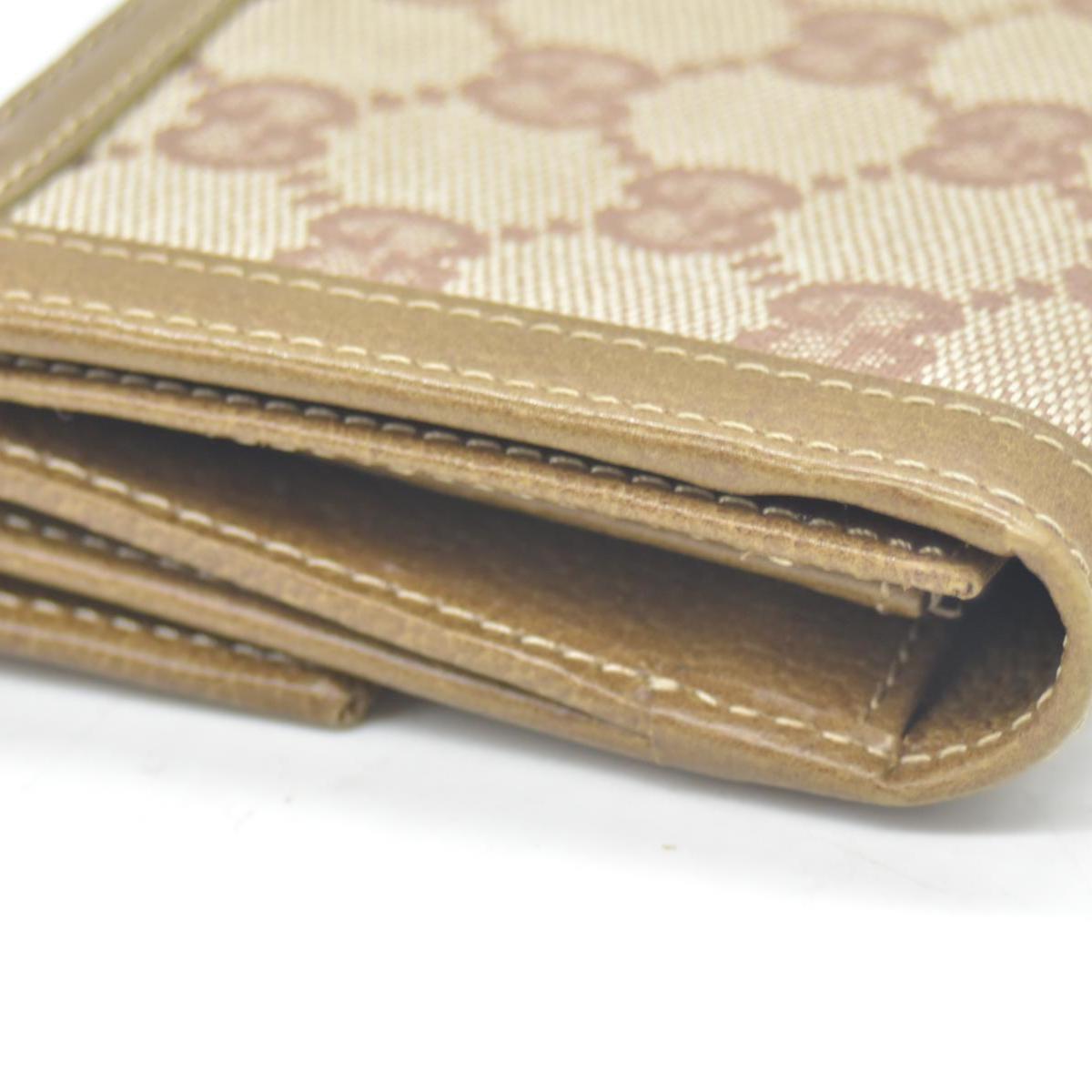 Gucci Jackie Piston Wallet in Sand Brown GG Canvas CONSIGNMENT