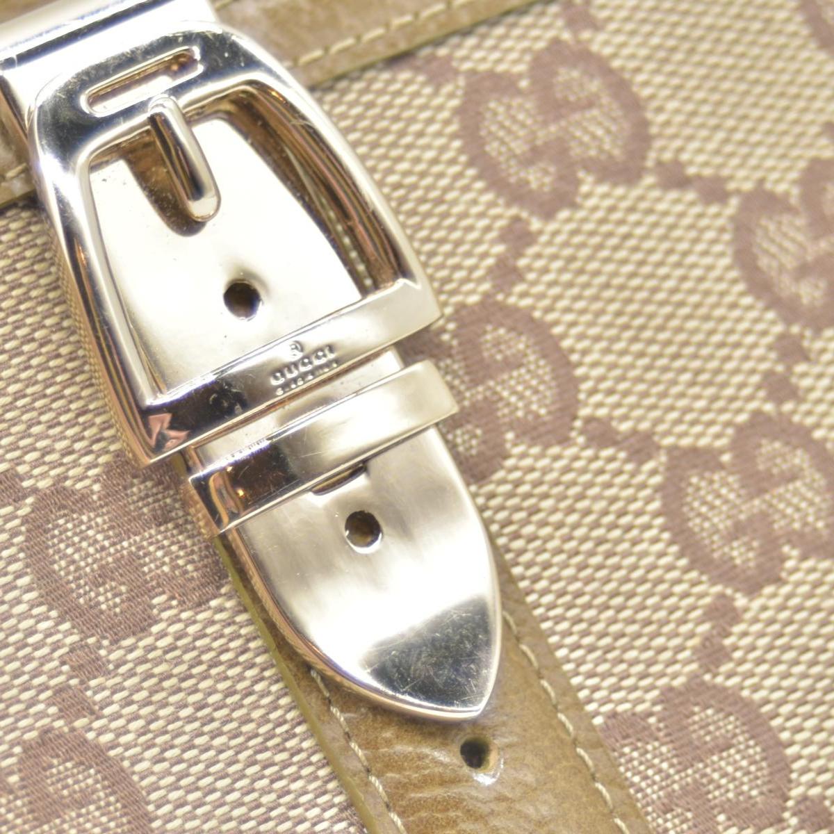 Gucci Jackie Piston Wallet in Sand Brown GG Canvas CONSIGNMENT