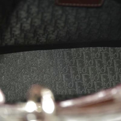 Christian Dior  Leather Cannage Large Lady Dior Burgundy