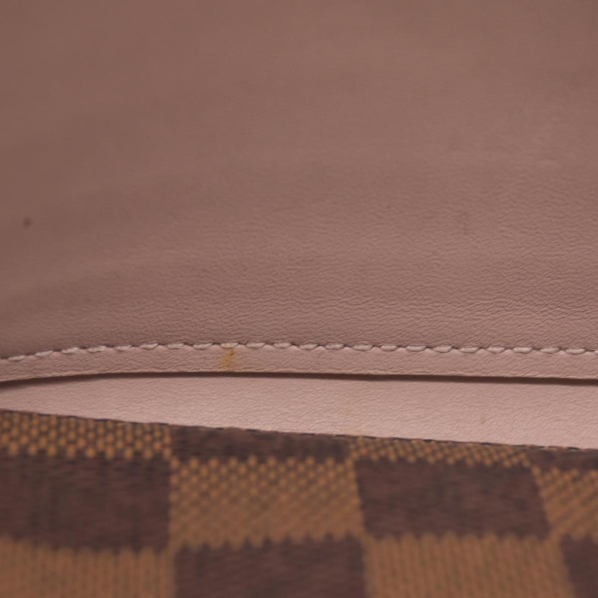 $1300 Louis Vuitton Damier Ebene Croisette Wallet on Chain