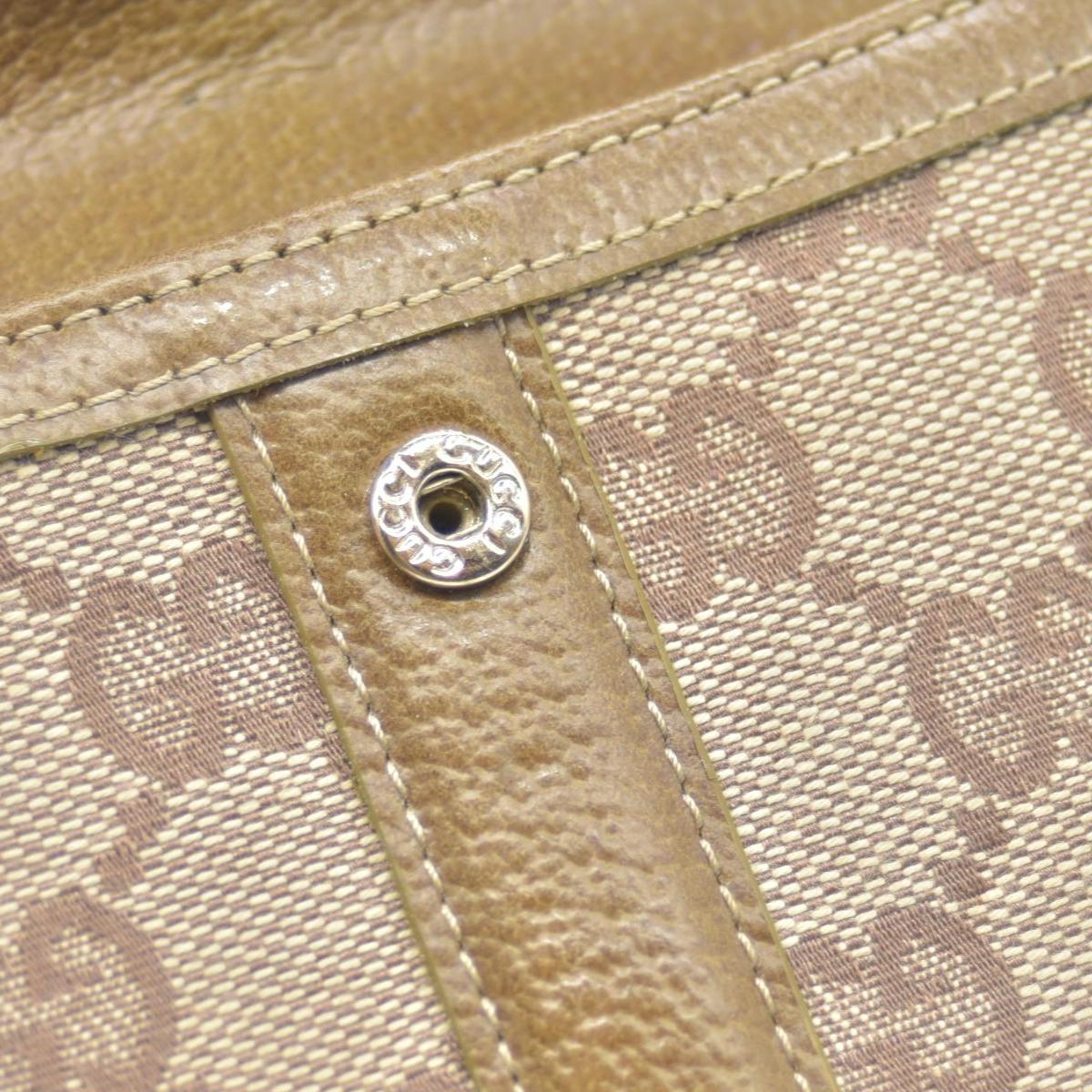 Gucci Jackie Piston Wallet in Sand Brown GG Canvas CONSIGNMENT