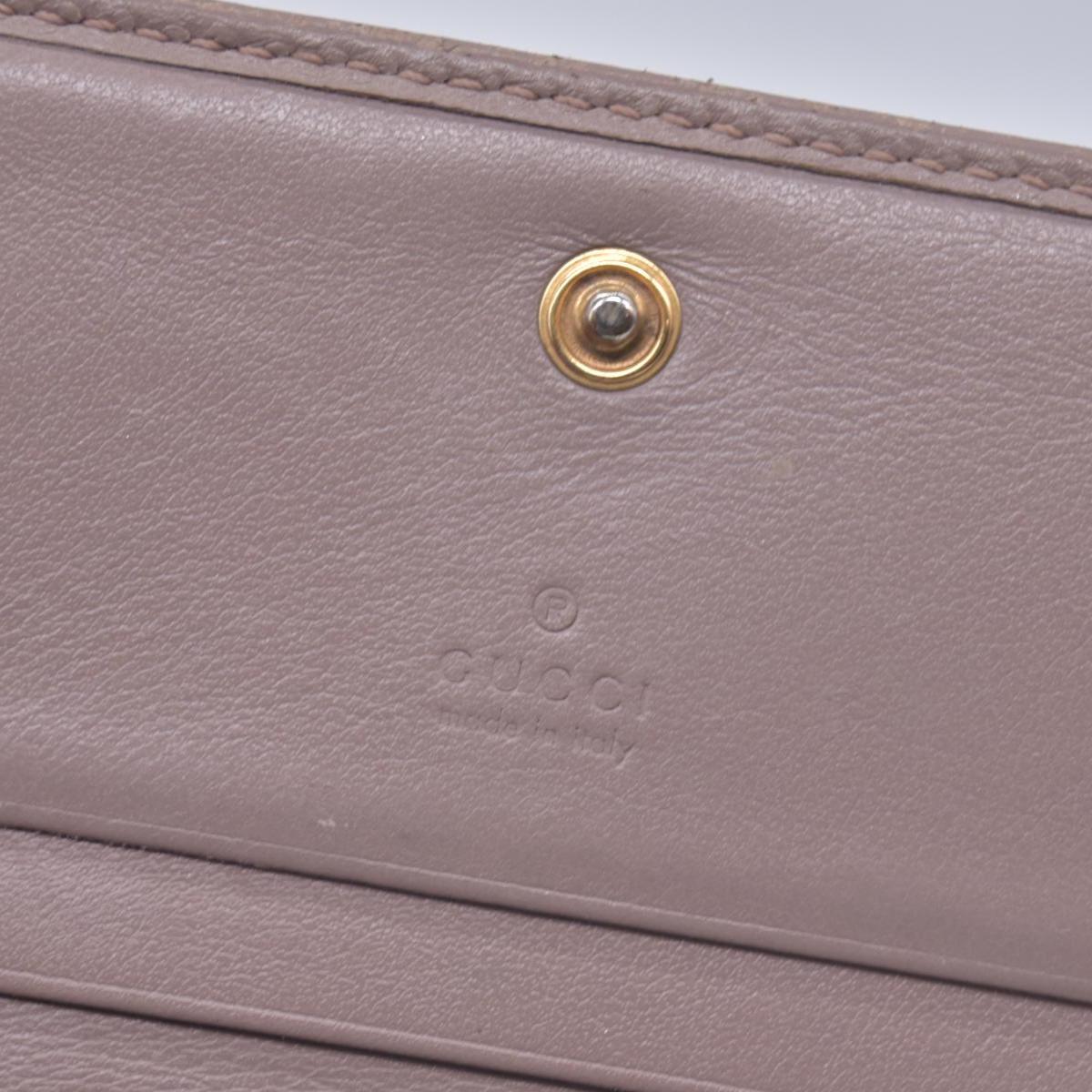 $550 GUCCI GG Marmont Matelasse Card Case Wallet Dusty Pink CONSIGNMENT 10021637