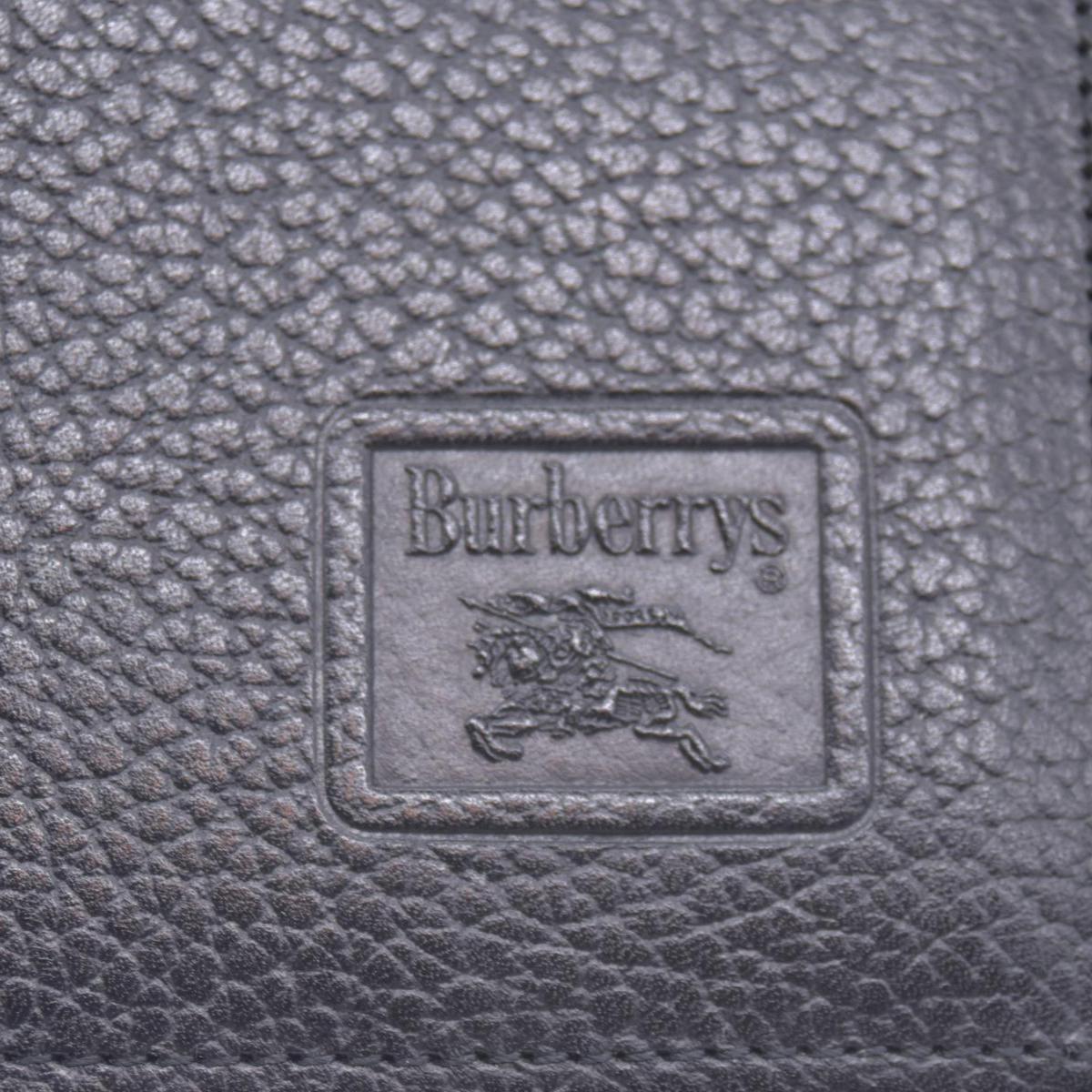 Burberry Unisex Nova Black Leather Bifold Credit Card Long Wallet CONSIGNMENT