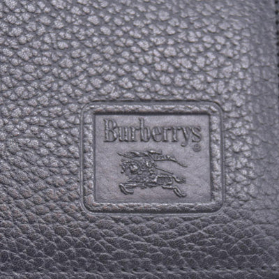 Burberry Unisex Nova Black Leather Bifold Credit Card Long Wallet CONSIGNMENT