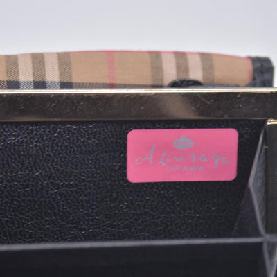 Burberry Unisex Nova Black Leather Bifold Credit Card Long Wallet CONSIGNMENT